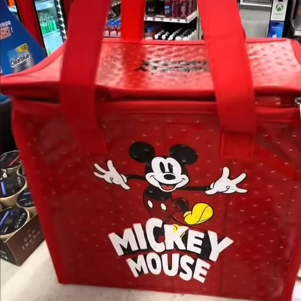 Red Mickey Mouse Insulated Tote